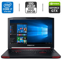 Ігровий ноутбук Acer Predator G9-793 / 15.6" IPS / Intel Core i7-6700HQ (4(8) ядра по 2.6-3.5 GHz) / 16GB DDR4 / 256GB SSD + 500GB HDD / GeForce GTX 1070, 8GB GDDR5, 256-bit / WebCam / HDMI б/в