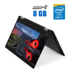 Ноутбук-трансформер Lenovo ThinkPad X13 Yoga G1 / 13.3" (1920x1080) IPS Touch / Intel Core i7-10510U (4 (8) ядра по 1.8 - 4.9 GHz) / 8 GB DDR4 / 240 GB SSD / Intel UHD Graphics / WebCam б/в