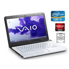 Ноутбук Sony VAIO SVE1513L1ES1 / 15.6’’ (1366x768) TN / Intel Core i5-3120M (2 (4) ядра по 2.5 GHz) / 6 GB DDR3 / 240 GB SSD / AMD Radeon HD 7650M 1 GB / Win 10 б/в