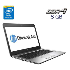 Ультрабук HP EliteBook 840 G3 / 14" (1920x1080) IPS / Intel Core i5-6300U (2 (4) ядра по 2.4 - 3.0 GHz) / 8 GB DDR4 / 240 GB SSD / Intel HD Graphics 520 / WebCam / Fingerprint / Windows 10 б/в