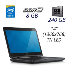 Ноутбук Dell Latitude E5440 / 14" (1366x768) TN LED / Intel Core i5-4310U (2 (4) ядра по 2.0 - 3.0 GHz) / 8 GB DDR3 / 240 GB SSD / WebCam / DVD-RW б/в