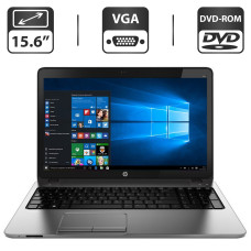 Ноутбук HP ProBook 450 G1 / 15.6" TN / Core i3-4000M (2(4) ядра по 2.4GHz) / 4GB DDR3 / 500GB HDD / HD Graphic 4600 / WebCam / DVD-ROM / VGA б/в