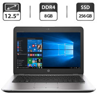 Нетбук HP EliteBook 820 G3 / 12.5" (1366x768) TN / Intel Core i5-6300U (2 (4) ядра по 2.4 - 3.0 GHz) / 8 GB DDR4 / 256 GB SSD / Intel HD Graphics 520 / WebCam б/в