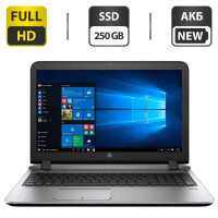 Ноутбук HP ProBook 450 G3 / 15.6" (1920x1080) TN / Intel Core i5-6200U (2 (4) ядра по 2.3 - 2.8 GHz) / 8 GB DDR3 / 250 GB SSD / Intel HD Graphics 520 / WebCam / АКБ NEW б/в