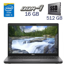 Ультрабук Dell Latitude 5401 / 14" (1920x1080) IPS / Intel Core i5-9400H (4 (8) ядра по 2.5 - 4.3 GHz) / 16 GB DDR4 / 512 GB SSD / Intel UHD Graphics 630 / WebCam б/в