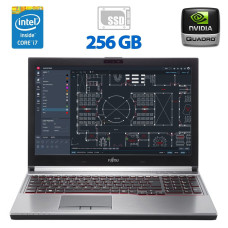 Робоча станція Б-класс Fujitsu Celsius H760 / 15.6" IPS / Intel Core i7-6820HQ (4(8) ядра по 2.7-3.6 GHz) / 16GB DDR4 / 256GB SSD / Quadro M2000M, 4GB GDDR5, 128-bit / WebCam / DVD-ROM б/в