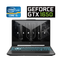 Ігровий ноутбук Asus TUF Gaming F15 FX506LH / 15.6" (1920x1080) IPS / Intel Core i5-10300H (4 (8) ядра по 2.5 - 4.5 GHz) / 16 GB DDR4 / 512 GB SSD / nVidia GeForce GTX 1650, 4 GB GDDR5, 128-bit / WebCam / Windows 10 б/в