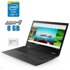 Ультрабук Lenovo ThinkPad X1 Carbon (5th Gen) / 14" (1920x1080) IPS / Intel Core i7-6500U (2 (4) ядра по 2.5 - 3.1 GHz) / 8 GB DDR4 / 240 GB SSD / Intel HD Graphics 520 / WebCam б/в