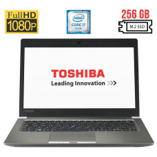 Ультрабук Б-клас Toshiba Portege Z30-C / 13.3" IPS / Core i7-6600U (2(4) ядра по 2.6-3.4GHz) / 8GB DDR3 / 256GB SSD M.2 / HD Graphics 520 / WebCam б/в