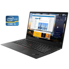 Ультрабук А- клас Lenovo ThinkPad X1 Carbon Gen 5 / 14" (1920x1080) IPS / Intel Core i5-7300U (2 (4) ядра по 2.6 - 3.5 GHz) / 8 GB DDR4 / 256 GB SSD / Intel HD Graphics 620 / WebCam / Win 10 Pro б/в
