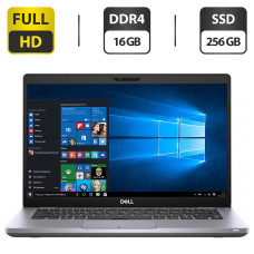 Ультрабук Dell Latitude 5410 / 14" (1920x1080) IPS / Intel Core i5-10210U (4 (8) ядра по 1.6 - 4.2 GHz) / 16 GB DDR4 / 256 GB SSD / Intel UHD Graphics / WebCam б/в