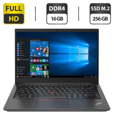 Ноутбук Lenovo ThinkPad E14 / 14'' IPS / Intel Core i5-10210U (4(8) ядра по 1.6-4.2 GHz) / 16GB DDR4 / 256GB SSD M.2 / UHD Graphics / WebCam / HDMI б/в