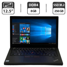 Нетбук Lenovo ThinkPad X270 / 12.5" (1366x768) TN / Intel Core i5-6300U (2 (4) ядра 2.4 - 3.0 ГГц) / 8 ГБ DDR4 / 256 ГБ SSD M.2 / Intel HD Graphics 520 / Web-камера / Windows 10 Pro б/в