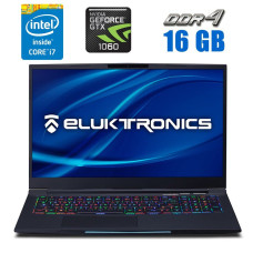 Ігровий ноутбук Eluktronics Mech-17 / 17.3" (1920x1080) IPS / Intel Core i7-8750H (6 (12) ядер по 2.2 - 4.1 GHz) / 16 GB DDR4 / 240 GB SSD +1000 GB HDD / nVidia GeFor GB GDDR5, 192-bit / WebCam б/в