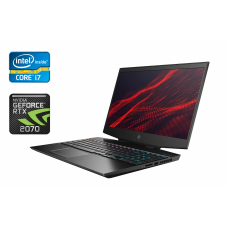 Ігровий ноутбук HP Omen 15-dh0 / 15.6" (1920x1080) IPS / Intel Core i7-9750H (6 (12) ядер по 2.6 - 4.5 GHz) / 32 GB DDR4 / 512 GB SSD + 500 GB HDD / nVidia GeForce RTX 2070, 8 GB GDDR6, 256-bit / WebCam / Windows 10 б/в