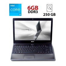 Ноутбук Б-клас Acer Aspire 3820T / 13.3" (1920x1080) TN / Intel Core i3-330M (2 (4) ядра по 2.13 GHz) / 4 GB DDR3 / 250 GB HDD / Intel HD Graphics / WebCam б/в
