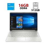 Ультрабук HP 15t-dy100 / 15.6" (1920x1080) TN / Intel Core i5-1035G1 (4 (8) ядра по 1.0 - 3.6 GHz) / 16 GB DDR4 / 512 GB SSD / Intel UHD Graphics / WebCam б/в