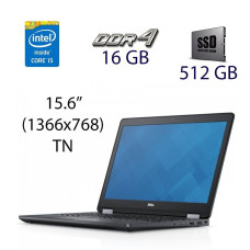 Ноутбук Dell Precision 3510 / 15.6" TN / Core i5-6300HQ (4 ядра по 2.3-3.2 GHz) / 16GB DDR4 / 512GB SSD / Radeon R9 M360, 2GB GDDR5, 128-bit / WebCam / HDMI б/в
