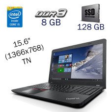 Ноутбук Lenovo ThinkPad E560 / 15.6" TN / Intel Core i5-6200U (2(4) ядра по 2.3-2.8 GHz) / 8GB DDR3 / 128GB SSD / HD Graphics 520 / WebCam б/в