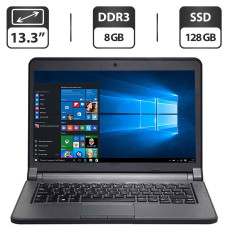 Ноутбук Б-клас Dell Latitude 3340 / 13.3" (1366x768) TN / Intel Core i5-4200U (2 (4) ядра по 1.6 - 2.6 GHz) / 4 GB DDR3 / 250 GB HDD / Intel HD Graphics 4400 / WebCam / HDMI б/в