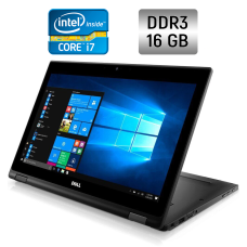 Ноутбук-трансформер Dell Latitude 5289 / 12.5" (1920x1080) IPS Touch / Intel Core i7-7600U (2 (4) ядра по 2.8 - 3.9 GHz) / 16 GB DDR3 / 512 GB SSD / Intel HD Graphics 620 / WebCam / Windows 10 б/в