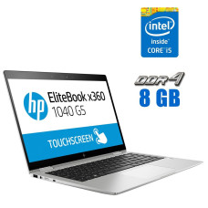 Ноутбук-трансформер HP EliteBook x360 1040 G5 / 14" (1920x1080) IPS Touch / Intel Core i5-8250U (4 (8) ядра по 1.6 - 3.4 GHz) / 8 GB DDR4 / 480 GB SSD M.2 / Intel UHD Graphics 620 / WebCam / Fingerprint б/в