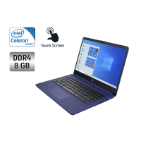 Ноутбук HP 14-dq / 14" (1920x1080) IPS Touch / Intel Celeron N4120 (4 ядра по 1.1 - 2.6 GHz) / 8 GB DDR4 / 64 GB SSD / Intel UHD Graphics 600 / WebCam б/в
