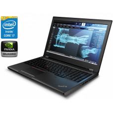 Мобільна робоча станція Lenovo ThinkPad P53 / 15.6" (1920x1080) IPS / Intel Core i7-9850H (6 (12) ядер по 2.6 - 4.6 GHz) / 64 GB DDR4 / 1000 GB SSD / nVidia Quadro RTX 3000, 6 GB GDDR6, 192-bit / WebCam / Win 10 Pro б/в