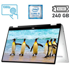 Ноутбук-трансформер Dell XPS 13 9365 / 13.3" (1920x1080) IPS Touch / Intel Core i5-7Y54 (2 (4) ядра по 1.2 - 3.2 GHz) / 8 GB DDR3 / 240 GB SSD M.2 / Intel HD Graphics 615 / WebCam / Fingerprint / Windows 10 б/в