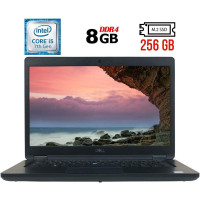 Ноутбук Б-клас Dell Latitude 5490 / 14" (1920x1080) IPS / Intel Core i5-7300U (2 (4) ядра по 2.6 - 3.5 GHz) / 8 GB DDR4 / 256 GB SSD M.2 / Intel HD Graphics 620 / WebCam / USB 3.1 / HDMI / Windows 10 б/в