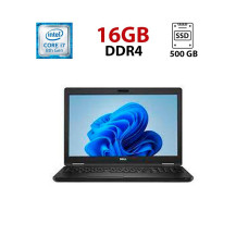 Ноутбук Dell Latitude 5591 / 15.6" (1920x1080) IPS / Intel Core i7-8850H (6 (12) ядер по 2.6 - 4.3 GHz) / 16 GB DDR4 / 500 GB SSD / Intel UHD Graphics 630 / WebCam / HDMI б/в