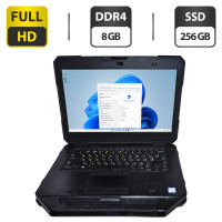 Захищений ноутбук Dell Latitude 5414 Rugged / 14" (1920x1080) IPS / Intel Core i5-6300U (2 (4) ядра по 2.4 - 3.0 GHz) / 8 GB DDR4 / 256 GB SSD / Intel HD Graphics 520 / WebCam / Windows 11 Pro б/в