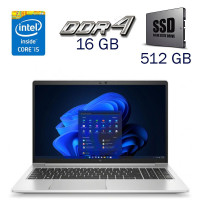 Ультрабук HP EliteBook 650 G9 / 15.6" (1920x1080) IPS / Intel Core i5-1245U (10 (12) ядер 3.3 - 4.4 GHz) / 16 GB DDR4 / 512 GB SSD / Intel Iris Xe Graphics eligible / WebCam / Windows 11 Pro б/в