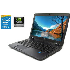 Робоча станція Б-клас HP ZBook 15 / 15.6" IPS / Core i7-4800MQ (4(8) ядра по 2.7-3.7GHz) / 8GB DDR3 / 512GB SSD / Quadro K2100M, 2GB GDDR5, 128-bit / WebCam / DVD-ROM / Win Pro б/в