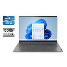 Ультрабук Б-клас Lenovo Yoga Pro 7 / 14.5" (2560x1600) IPS / Intel Core i5-13500H (12 (16) ядер по 3.5 - 4.7 GHz) / 16 GB DDR5 / 512 GB SSD / Intel Iris Xe Graphics / WebCam б/в