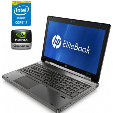 Мобільна робоча станція HP EliteBook 8760w / 17.3" (1600x900) TN / Intel Core i7-2820QM (4 (8) ядра по 2.3 - 3.4 GHz) / 8 GB DDR3 / 256 GB SSD / nVidia Quadro 3000M, 2 GB GDDR5, 256-bit / WebCam / DVD-ROM б/в