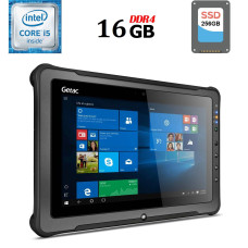 Захищений планшет Getac F110 G3 / 11.6" IPS / Core i5-6200U (2(4) ядра по 2.3-2.8 GHz) / 16GB DDR4 / 256GB SSD / HD Graphics 520 / HDMI / Две батареи б/в