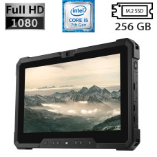 Захищений планшет Dell Latitude 7212 Rugged Extreme / 11.6'' IPS / Core i5-7300U (2(4) ядра по 2.6-3.5 GHz) / 8GB DDR3 / 256GB SSD M.2 / HD Graphics 620 / WebCam / Стилус б/в