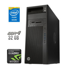 Роб. станція HP / Xeon E5-1650 v4 (6(12) ядер по 3.6-4GHz) / 32GB DDR4 ECC / 240GB SSD / Quadro M2000, 4GB GDDR5, 128bit / 700W б/в