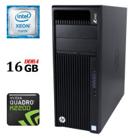 Робоча станція HP Workstation Z440 Tower / Xeon E5-1620 v4 (4(8) ядер по 3.5-3.8 GHz) / 16GB DDR4 / 1000GB HDD / Quadro K2200, 4GB GDDR5, 128-bit / DVI / DisplayPort б/в