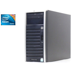 Робоча станція HP ProLiant ML110 G5 Tower / Xeon X3330 (4 ядра по 2.66GHz) / 4GB DDR2 / 160GB HDD / GMA X4500 / DVD-ROM б/в