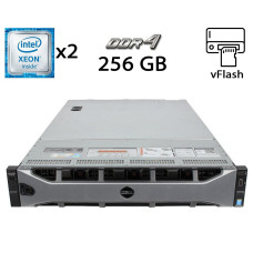 Сервер Dell PowerEdge R730xd 24SFF 2U Rack / 2x Intel Xeon E5-2697 v3 (14(28) ядер по 2.6-3.6 GHz) / 256GB DDR4 / no HDD / Matrox G200eR2 / 2x 1100W б/в