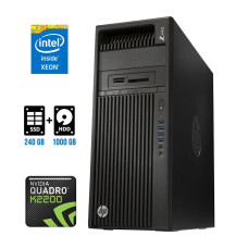 Роб. станція HP / Xeon E5-2680 v3 (12(24) ядер по 2.5-3.3GHz) / 32 GB DDR4 ECC / 240 GB SSD + 1000GB HDD / Quadro K2200, 4GB / 700W / DVD-RW б/в