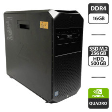 Робоча станція HP Z4 G4 Workstation Tower / Intel Xeon W-2123 (4 (8) ядра по 3.6 - 3.9 GHz) / 32 GB DDR4 / 256 GB SSD M.2 + 1000 GB HDD / nVidia Quadro K2000, 2 GB GDDR5, 128-bit / DVD-ROM / 750W / Windows 10 Pro б/в